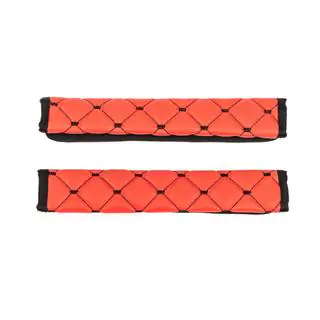 Seat Belt Pads ECO (2 pcs, Red with Black Stitching) photo 3