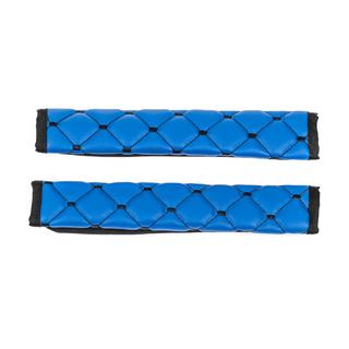 Seat Belt Pads ECO (2 pcs, Blue with Black Stitching) photo 3