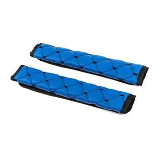 Seat Belt Pads ECO (2 pcs, Blue with Black Stitching) photo 4