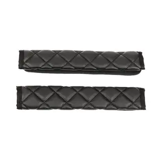 Seat Belt Pads ECO (2 pcs, Black with black stitching) photo 4
