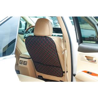 Car Seat Back Organizer ECO (1 pc, Black with Red Stitching) photo 2