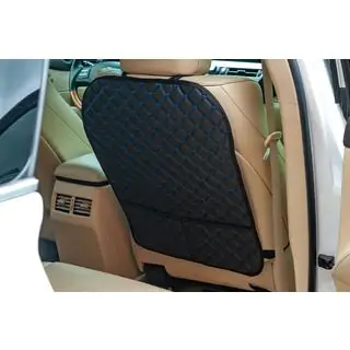 Car Seat Back Organizer ECO (1 pc, Black with Blue Stitching) photo 2