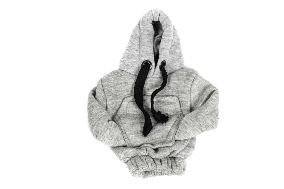 Gear Shift Cover Hoodie (grey, black drawstring) Photo 2