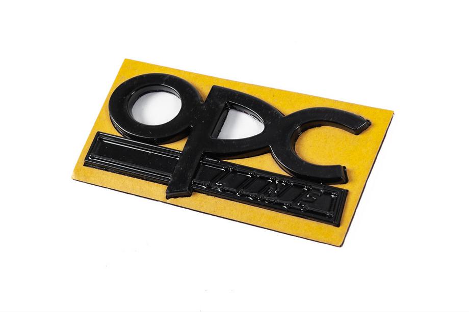 Opel Emblem OPC Line 32mm on 85mm (Black) Photo 2