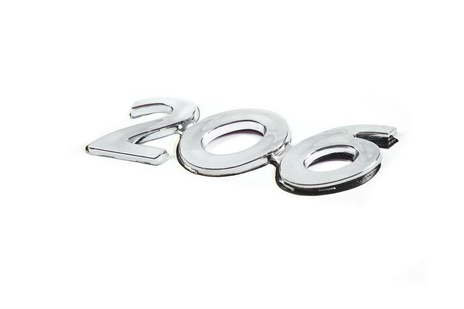 Peugeot 206 1998-2024 Badge 206 (90mm x 25mm) Photo 2