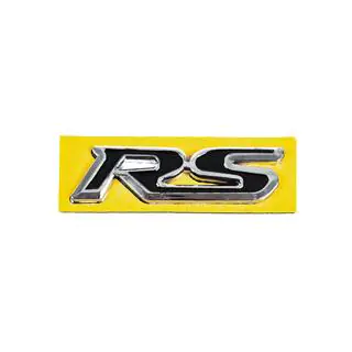 RS black emblem with chrome (95mm x 25mm) photo 1