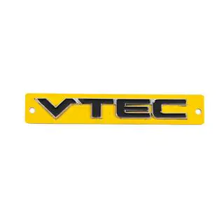 VTEC black emblem with chrome (110mm x 15mm) photo 1