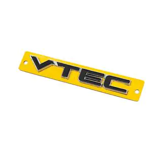 VTEC black emblem with chrome (110mm x 15mm) photo 2
