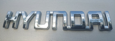 Hyundai emblem badge (10.0cm x 1.5cm) photo 3