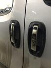 Peugeot Bipper 2008-2017 Chrome Door Handle Covers (4 pcs, Stainless Steel) OmsaLine - Italian Stainless Steel photo 1