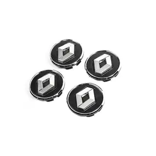 Black wheel center caps with ring 81568 (57mm to 49mm, set of 4) photo 1