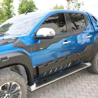 Upper Door Moldings 2019+ (6 pcs, ABS) Mitsubishi L200 2015-2024 photo 2