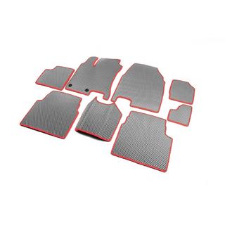 EVA floor mats for +2 (3 rows, grey) Nissan Qashqai 2007-2010 photo 2