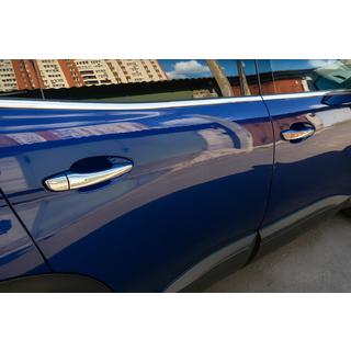 Carmos Door Handle Covers (4 pcs, Stainless Steel) Opel Crossland X 2017-2024 photo 1