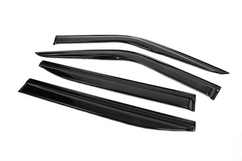 Fiat Doblo II 2010-2022 Window Deflectors (4 pcs, EuroCap) Photo 2