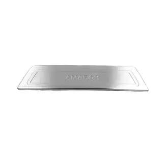 Rear bumper protector OmsaLine (gloss, stainless steel) photo 1