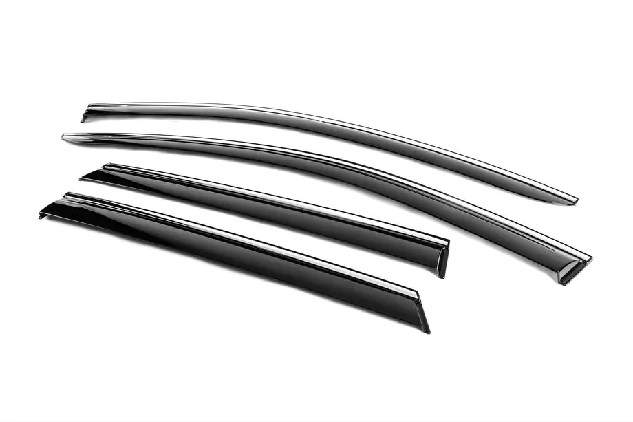 Kia Niro 2016–2021 Window deflectors with chrome trim (4 pcs, Niken) Photo 2