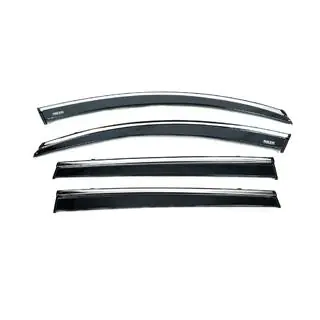 Window deflectors with chrome trim (4 pcs, Niken) Chery Tiggo 7 2020- photo 4
