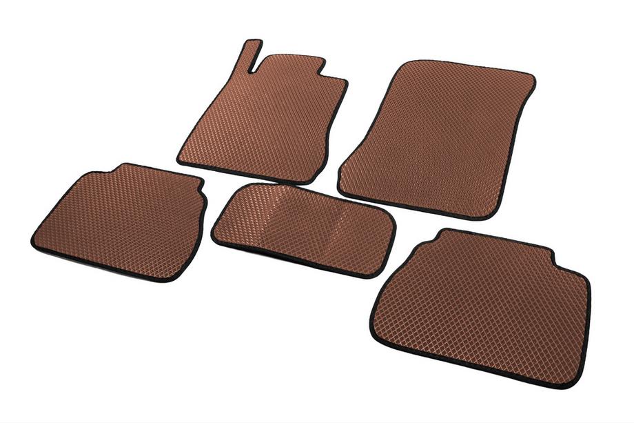 Mercedes E-class W210 1995-2002 EVA Floor Mats (Brown) Photo 2
