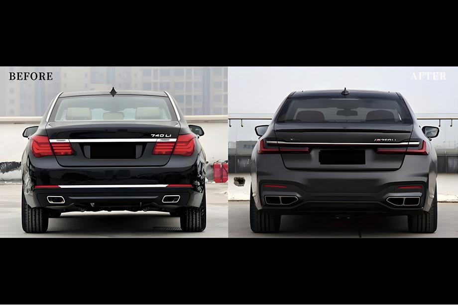 BMW 7 Series F01/F02 2008-2015 Facelift Kit to G12 M760 (with trunk lid and rear fender replacement) Photo 131