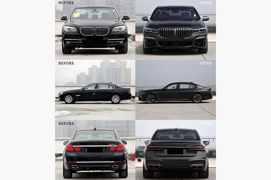 BMW 7 Series F01/F02 2008-2015 Facelift Kit to G12 M760 (with trunk lid and rear fender replacement) Photo 129