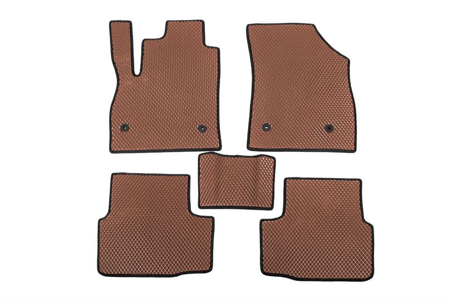 Opel Astra K 2016-2021 EVA Floor Mats (brick red) Image