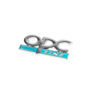 Metal Trunk Badge OPC Line (Chrome+Blue) photo 1