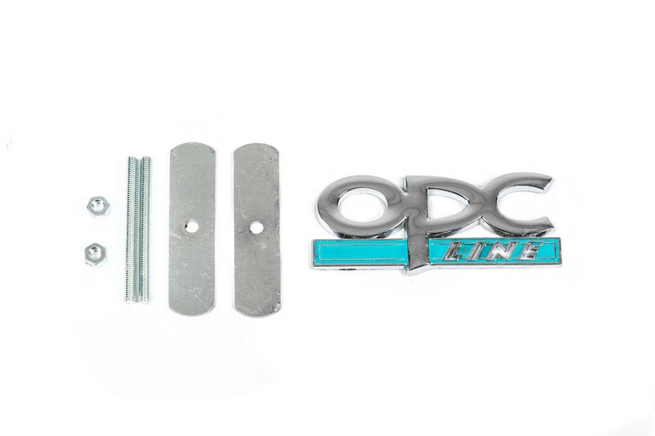 Opel Metal Badge for Grille OPC Line (Chrome+Blue) Image