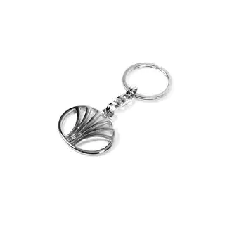 Metal keychain with Daewoo logo photo 2