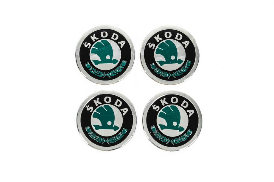 Skoda Stickers for Wheel Center Caps V2 60mm (4pcs) Photo 1