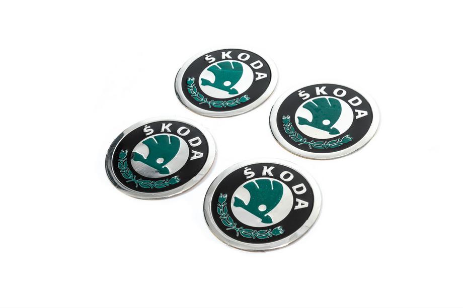 Skoda Stickers for Wheel Center Caps V2 60mm (4pcs) Photo 2