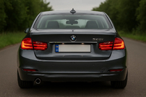 BMW 3 Series F30/F31 2012-2019 Stainless steel trim above license plate photo 1