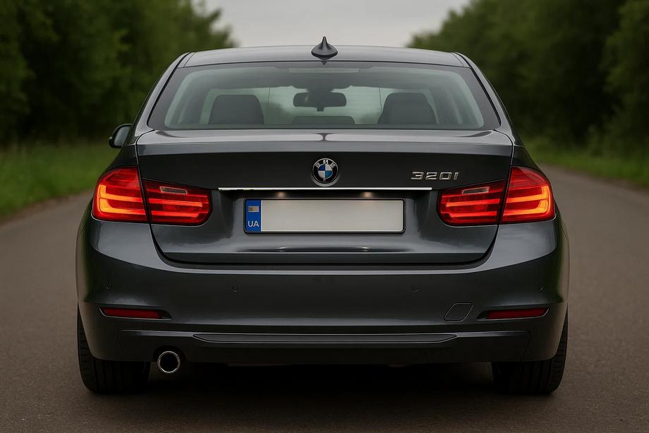 BMW 3 Series F30/F31 2012-2019 Stainless steel trim above license plate Image
