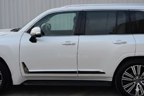 Lexus LX 500d/600 2022- Black Door Moldings F-Sport white+black (4 pcs, ABS) photo 3