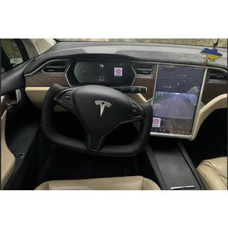 Steering wheel ship style (Leatherette and carbon inserts) Tesla Model X 2015- photo 1