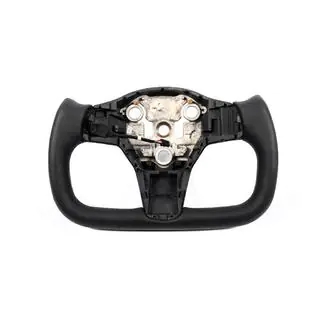 Steering Wheel Pilot Style (Leatherette, Carbon, with Heating) Tesla Model Y 2020- photo 2
