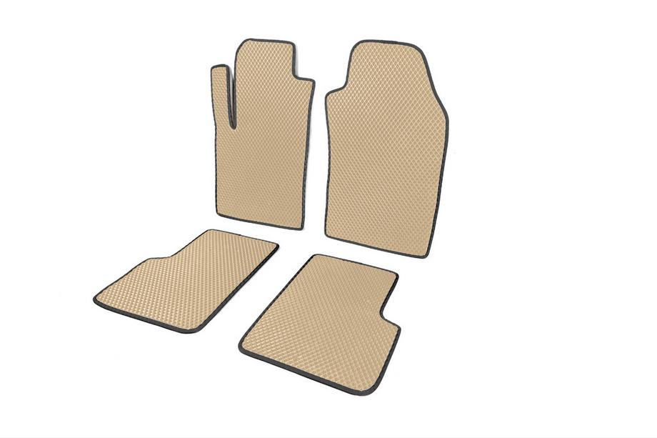 Fiat 500/500L 2013-2022 EVA floor mats (for 500, Beige) Photo 2