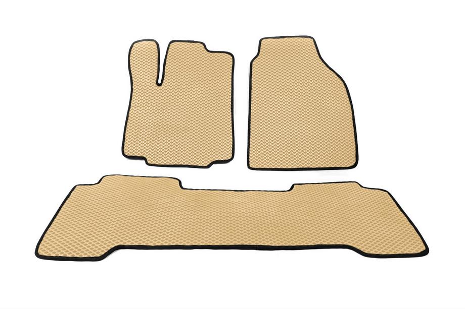 Honda Pilot 2002-2008 EVA Floor Mats (Beige) Image