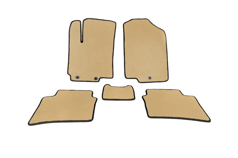 Hyundai Accent 2011-2017 EVA Floor Mats (Beige) Image