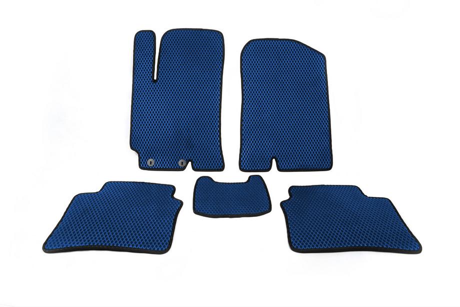 Hyundai Accent 2017-2023 EVA Floor Mats (Blue) Image