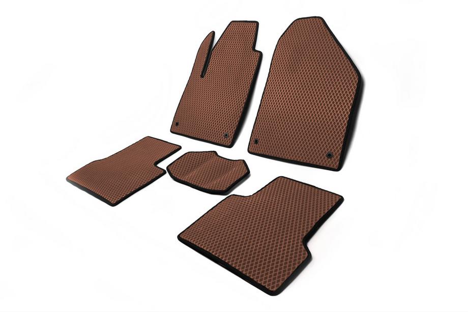 Jeep Cherokee KL 2013- EVA Floor Mats (Brown) Photo 2