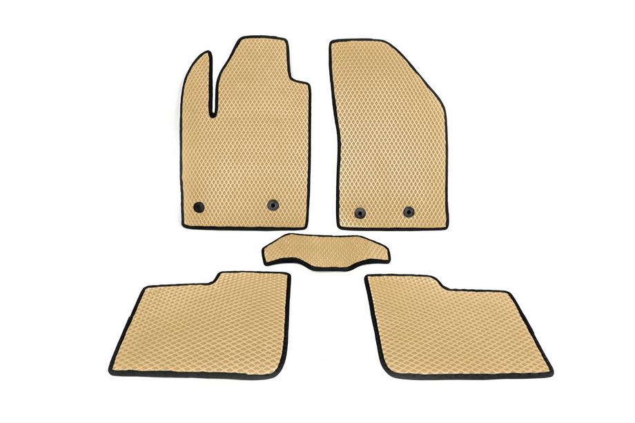 Jeep Renegade 2014- EVA Floor Mats V-1 (Beige) Image