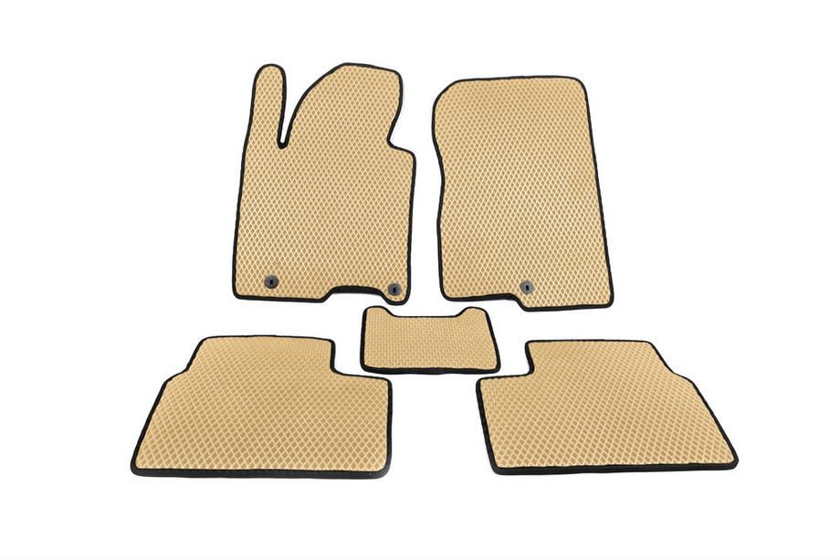Kia Ceed 2012-2018 EVA Floor Mats (Beige) Image