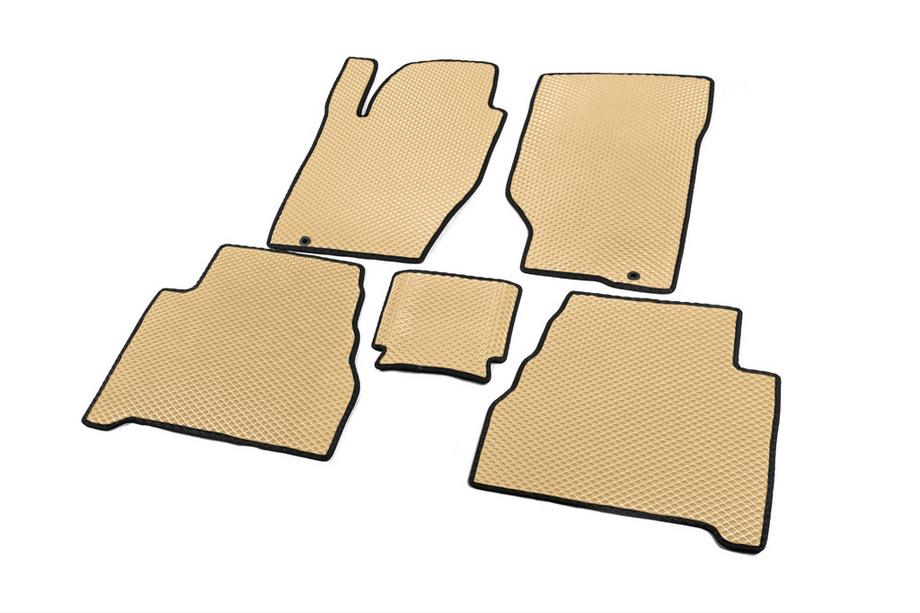 Kia Sorento I BL 2002-2009 EVA Floor Mats (Beige) Photo 2