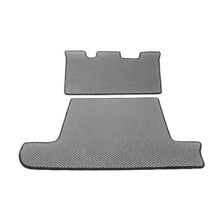 Trunk Mat 2 pcs Grey (EVA, 7-Seater) Lexus LX470 1998-2007 photo 1