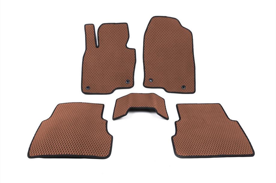 Mazda CX-5 2017–2025 EVA Floor Mats (Brown) Photo 1