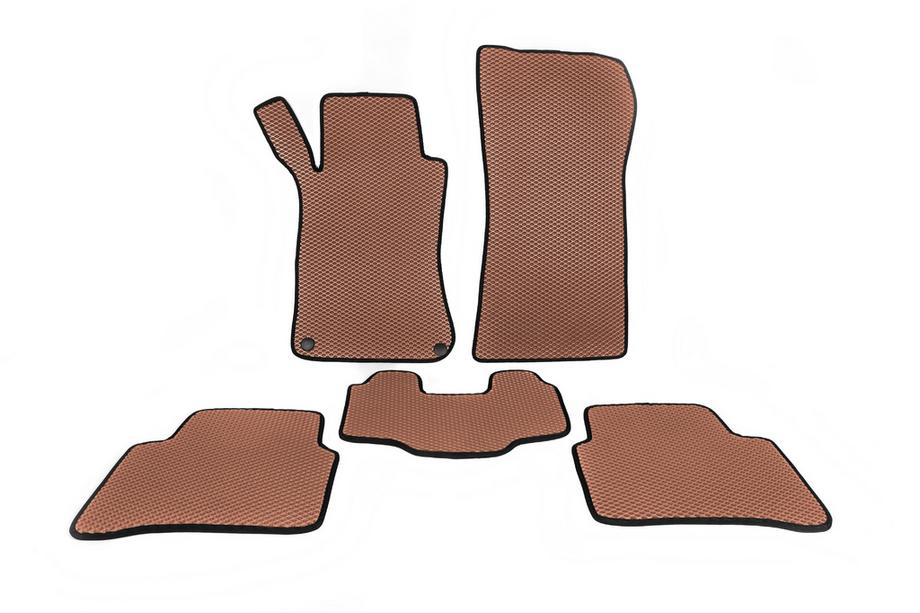 Mercedes C-class W203 2000-2007 EVA Floor Mats (Brown) Photo 1