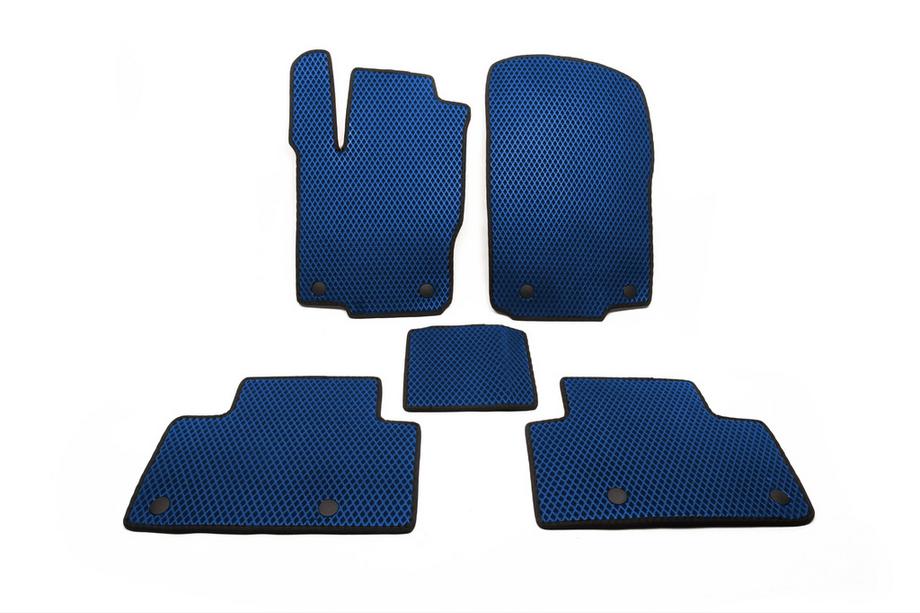 Mercedes GLE/ML class W166 2011-2018 EVA Floor Mats (Blue) Image