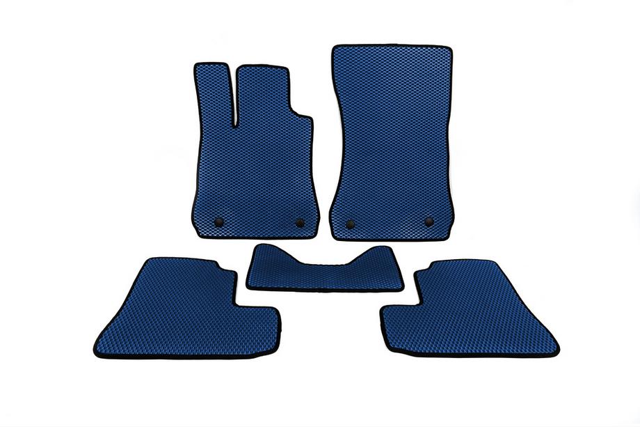 Mercedes S-class W221 2005-2013 EVA Floor Mats (Long, Blue) Photo 1