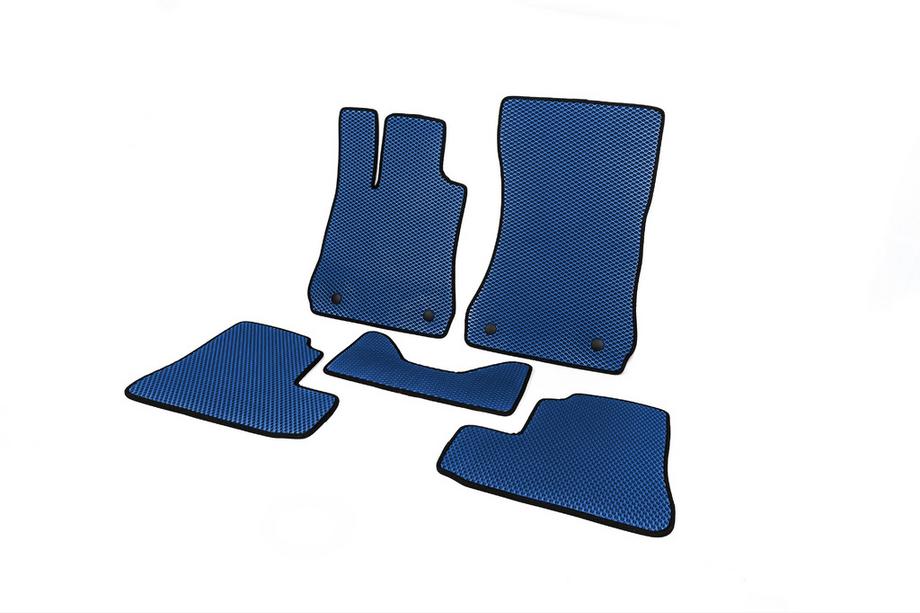 Mercedes S-class W221 2005-2013 EVA Floor Mats (Long, Blue) Photo 2